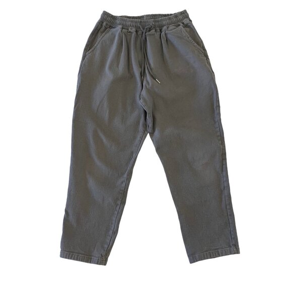 Am Studio Gray Capri Pants Pull On Women’s Casual Comfort Relaxed Fit - Picture 1 of 6